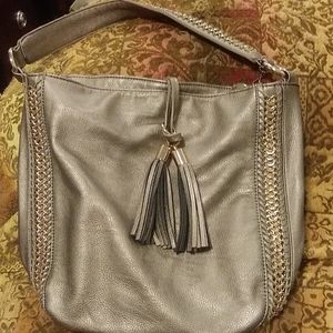 Big Buddha gorgeous bag pewter with gold accents